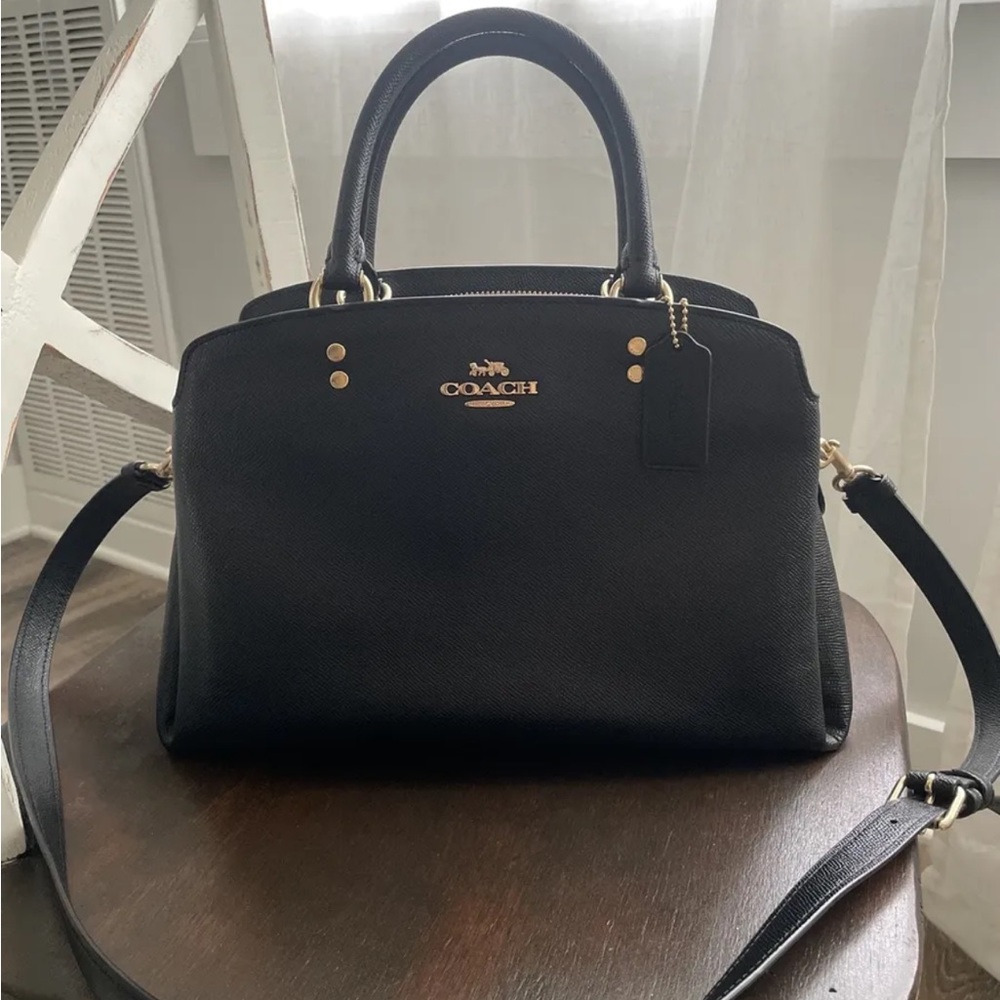 Coach Lillie Satchel Bag Medium - Black